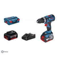 BOSCH GSB 18V-60 C smūginis gręžtuvas - suktuvas 2x5 Ah L-Boxx